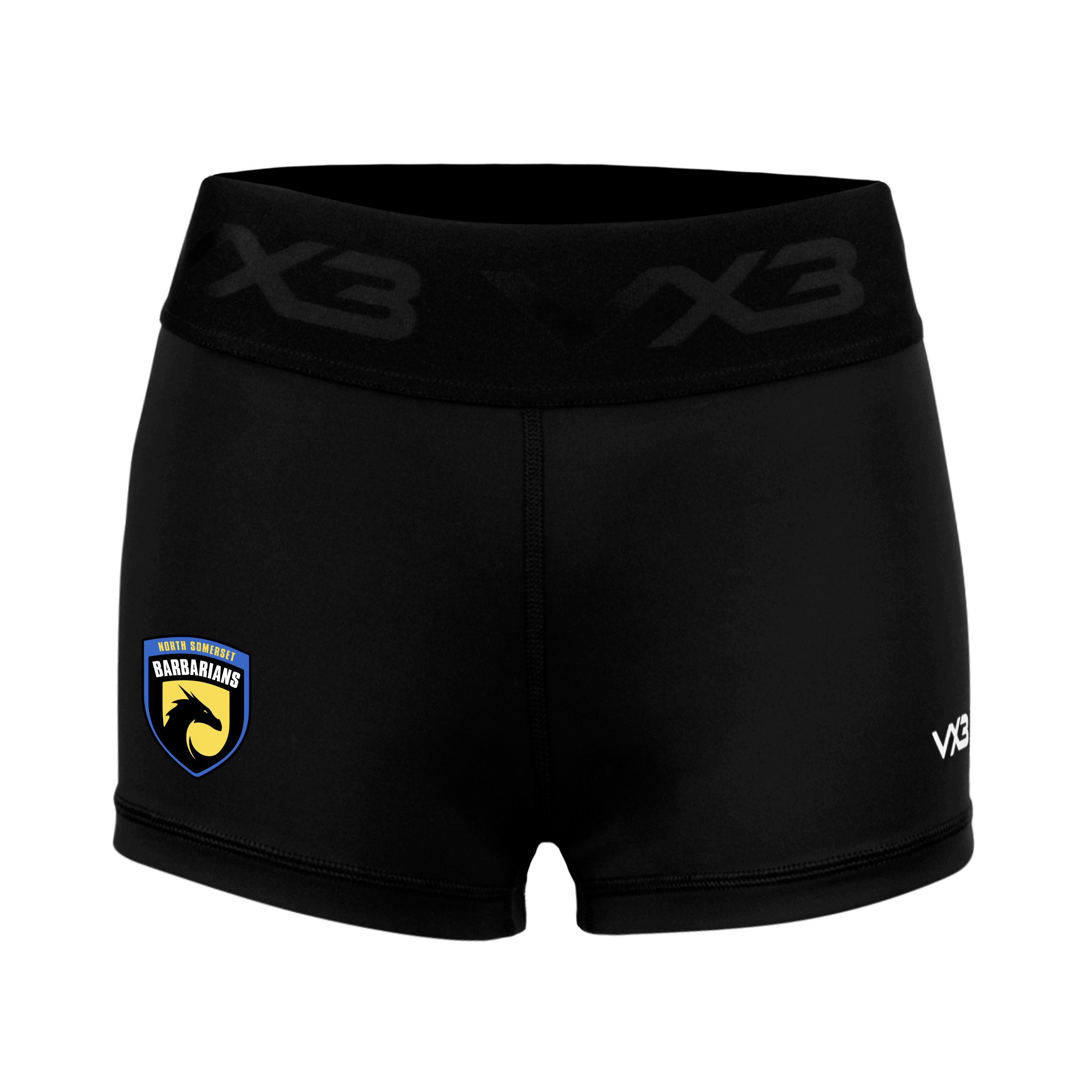 North Somerset Barbarians Booty Shorts Black Youth