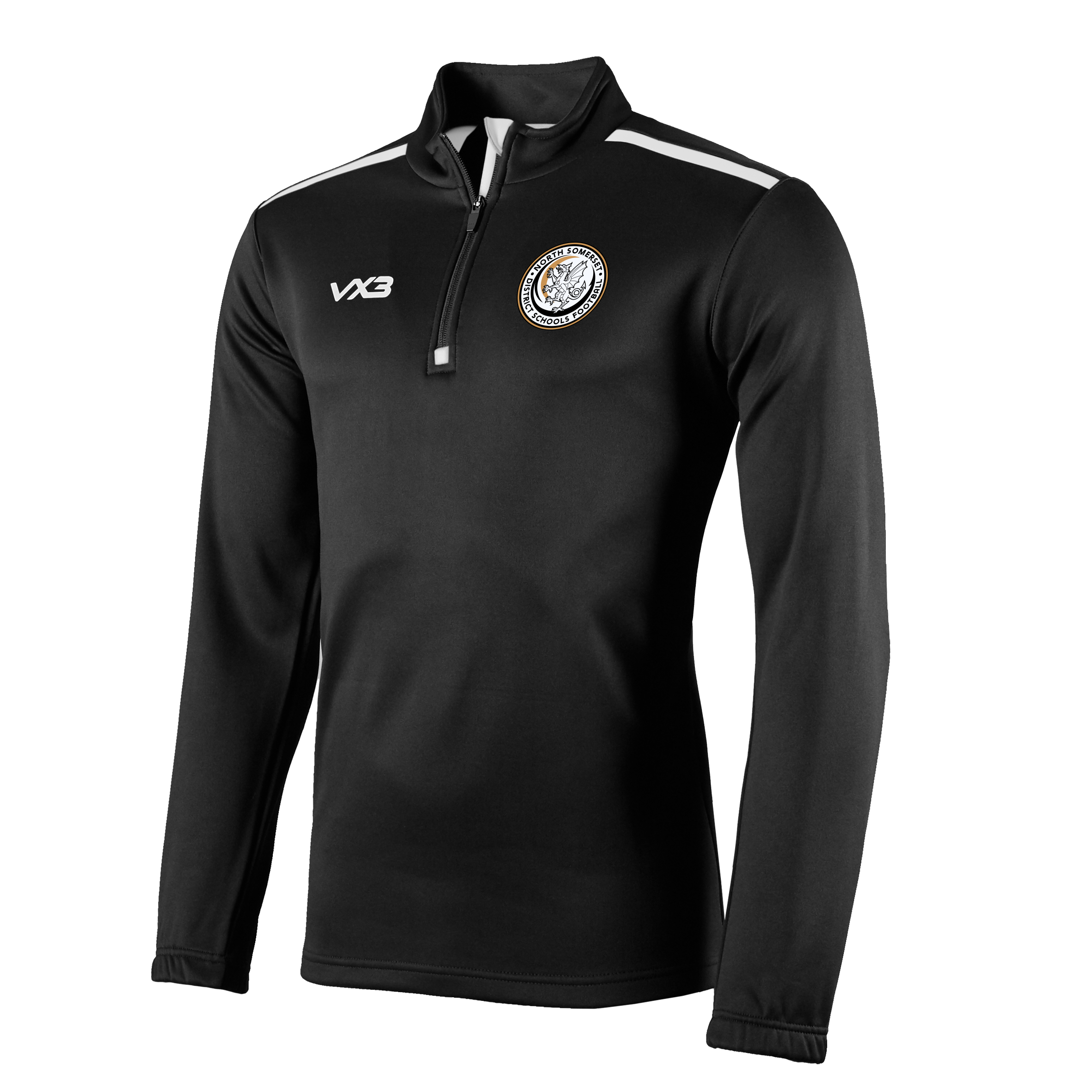 North Somerset District Schools Football Fortis Youth Quarter Zip Sweat