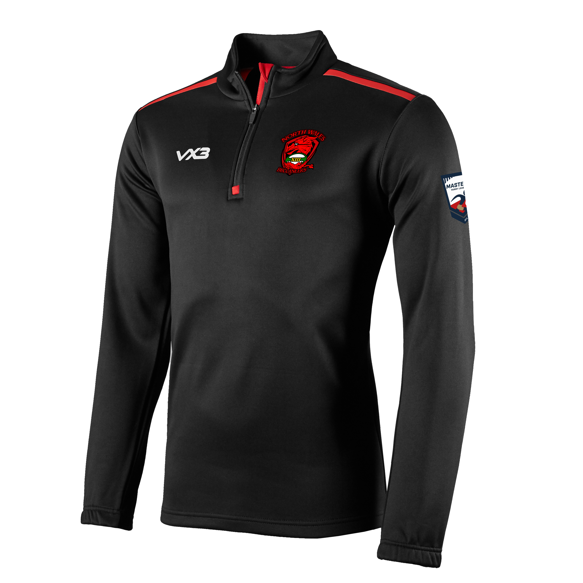 North Wales Buccaneers Fortis Youth Quarter Zip Sweat