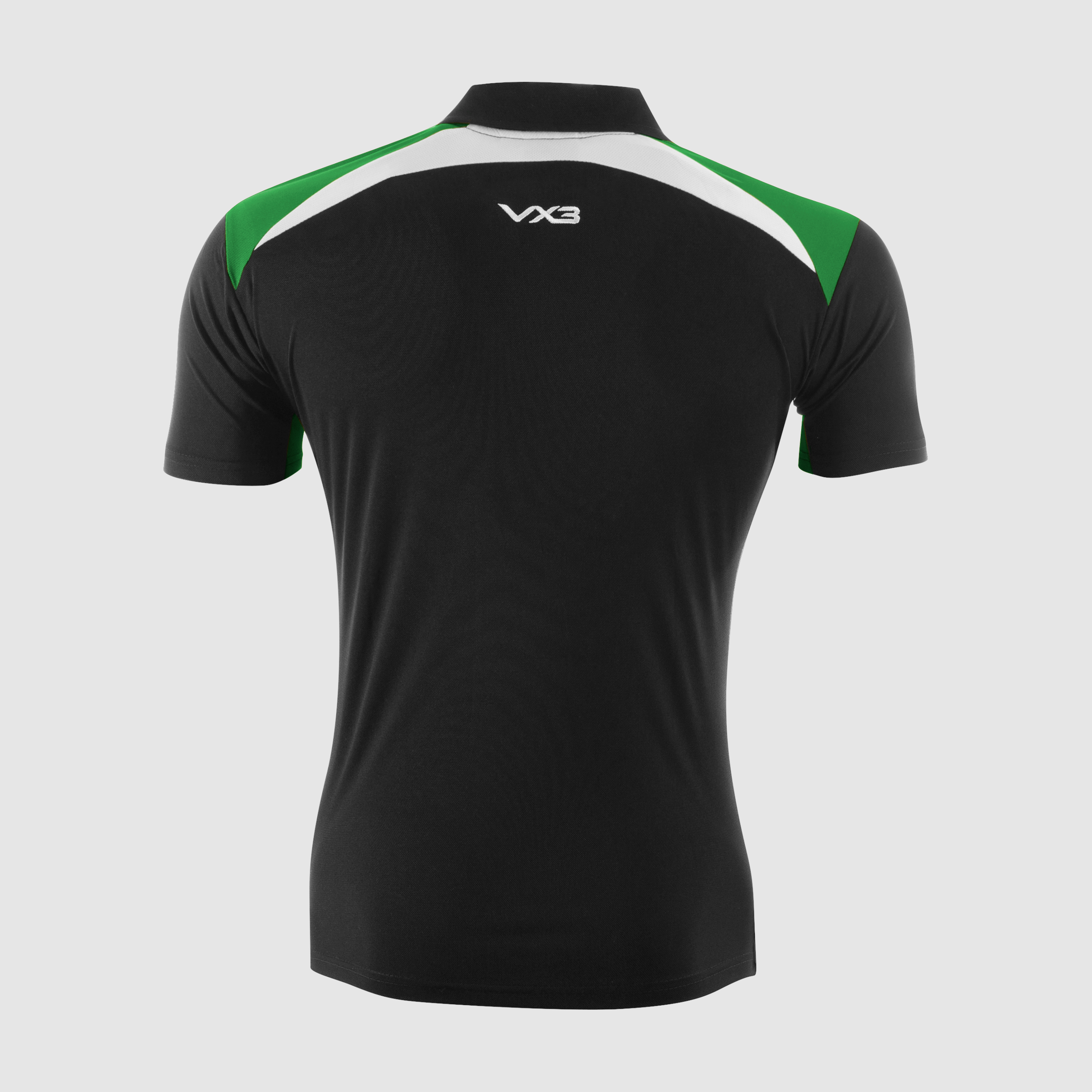 Novus Youth Polo Black/Emerald/White