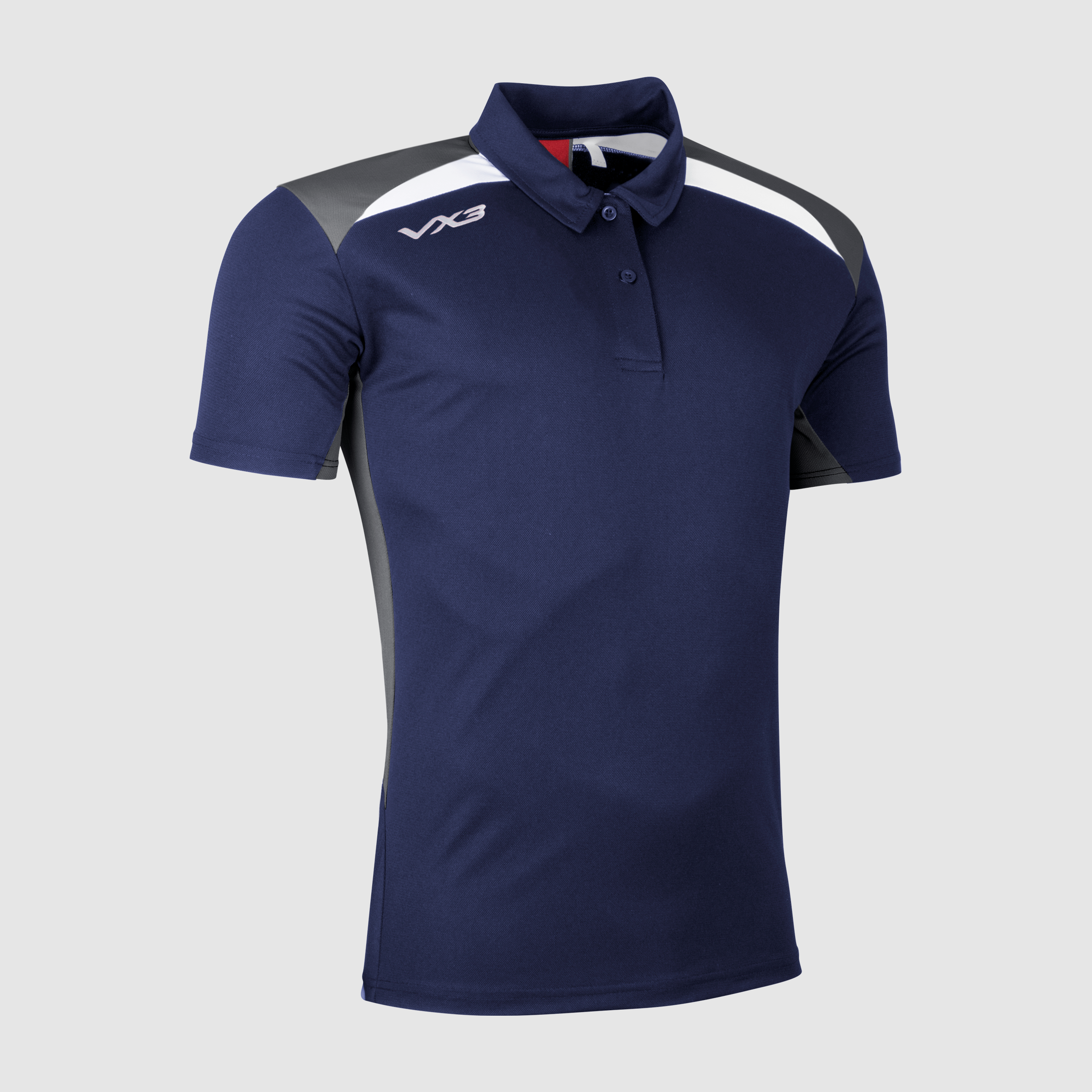 Novus Youth Polo Navy/Dark Grey/White