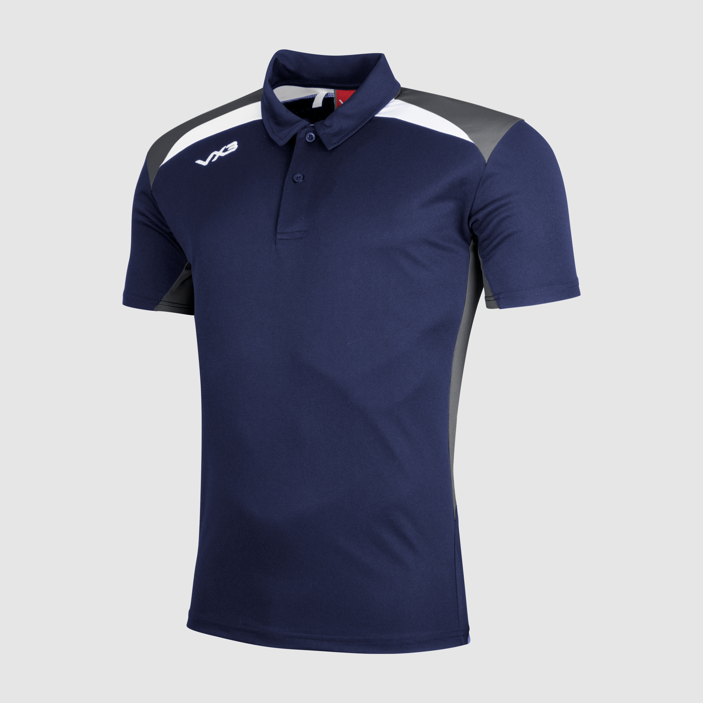 Novus Youth Polo Navy/Dark Grey/White