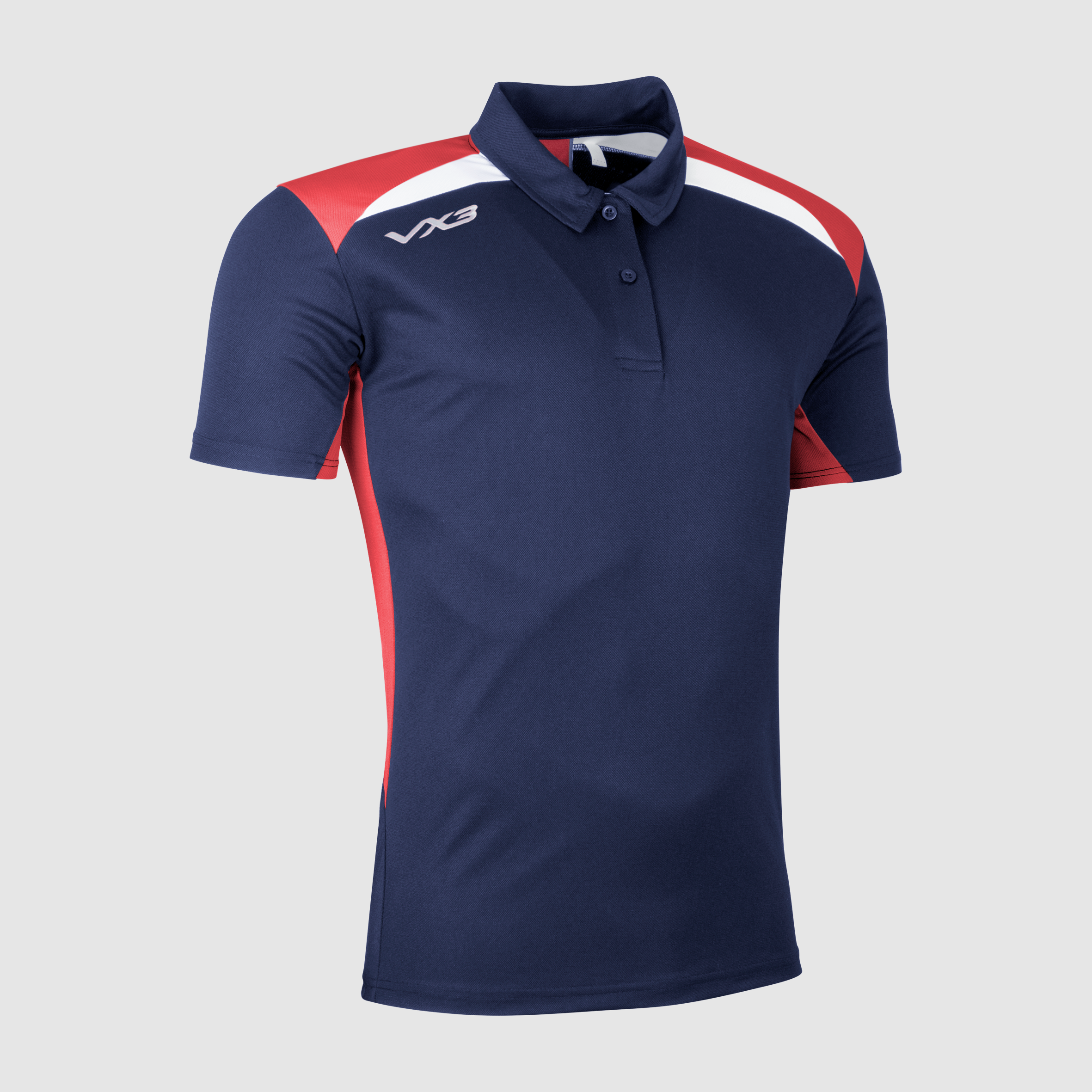 Novus Youth Polo Navy/Red/White