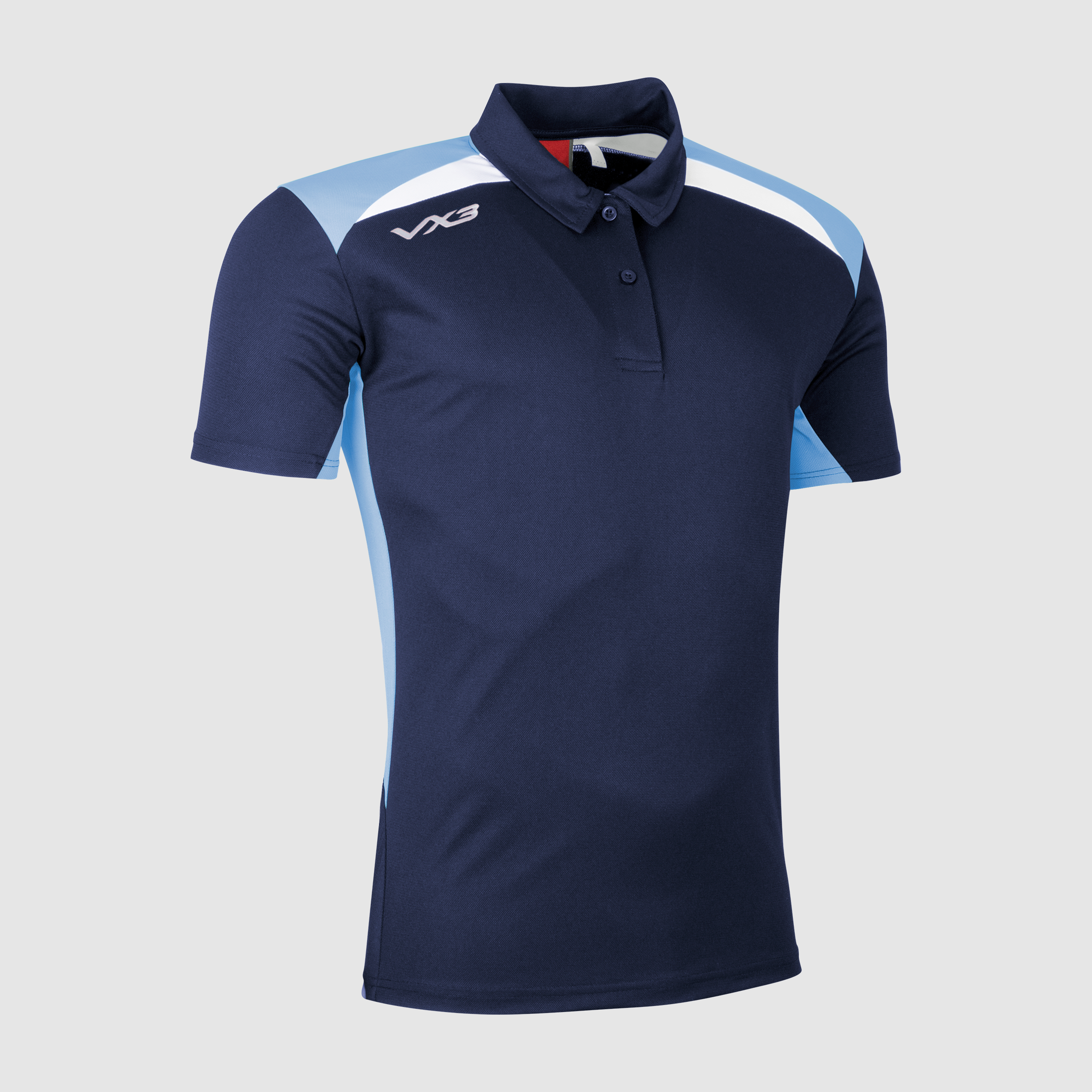 Novus Youth Polo Navy/Sky/White