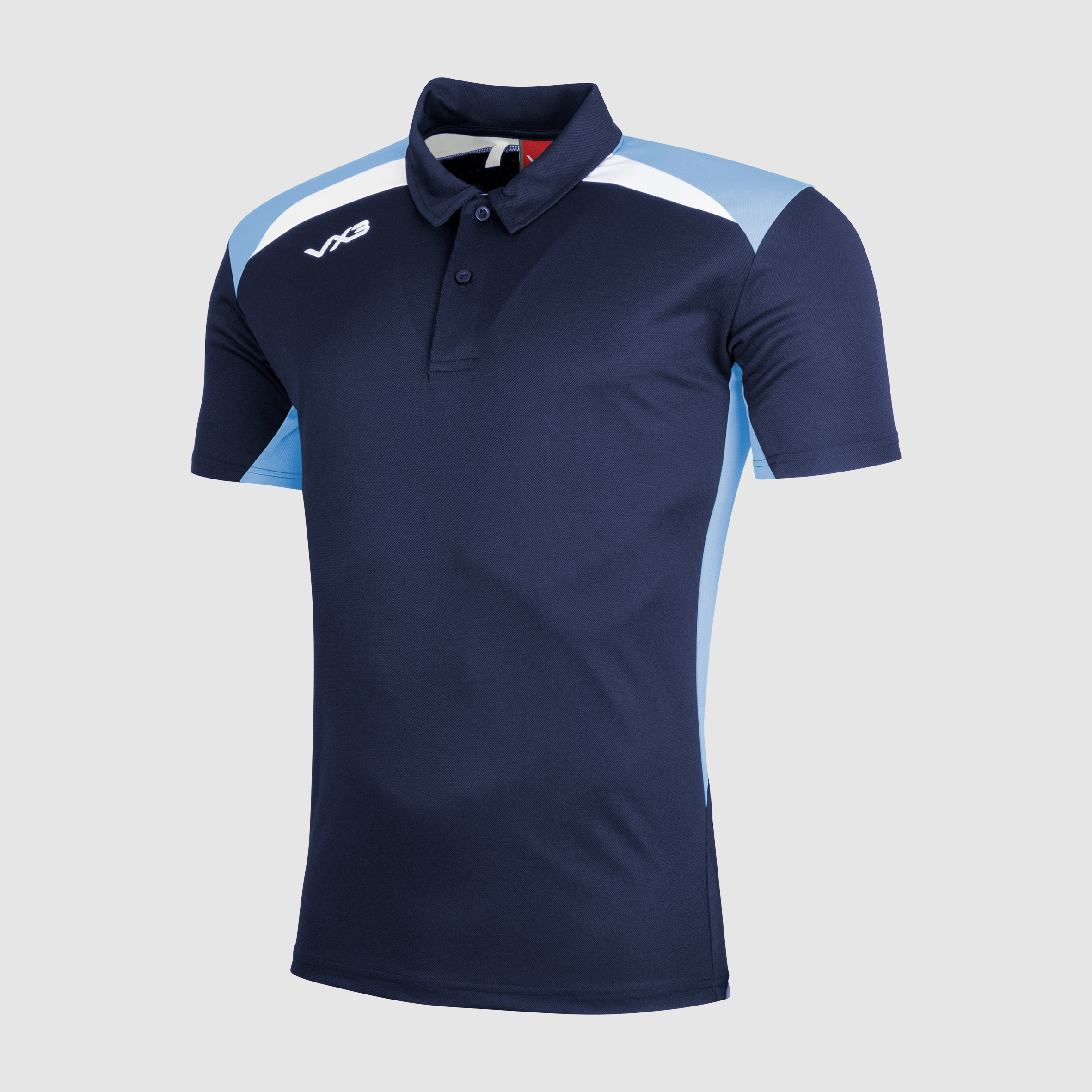Novus Youth Polo Navy/Sky/White