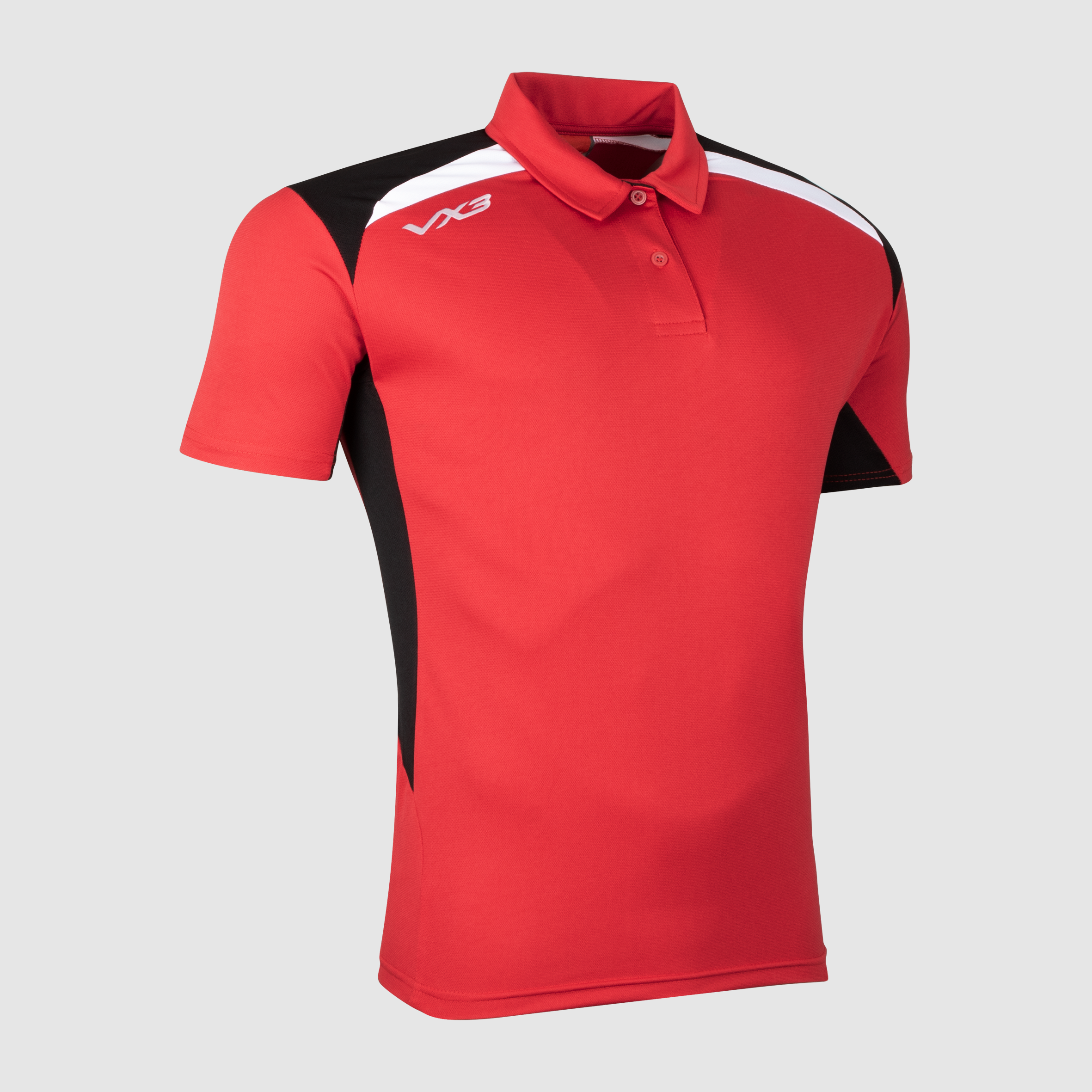 Novus Youth Polo Red/Black/White