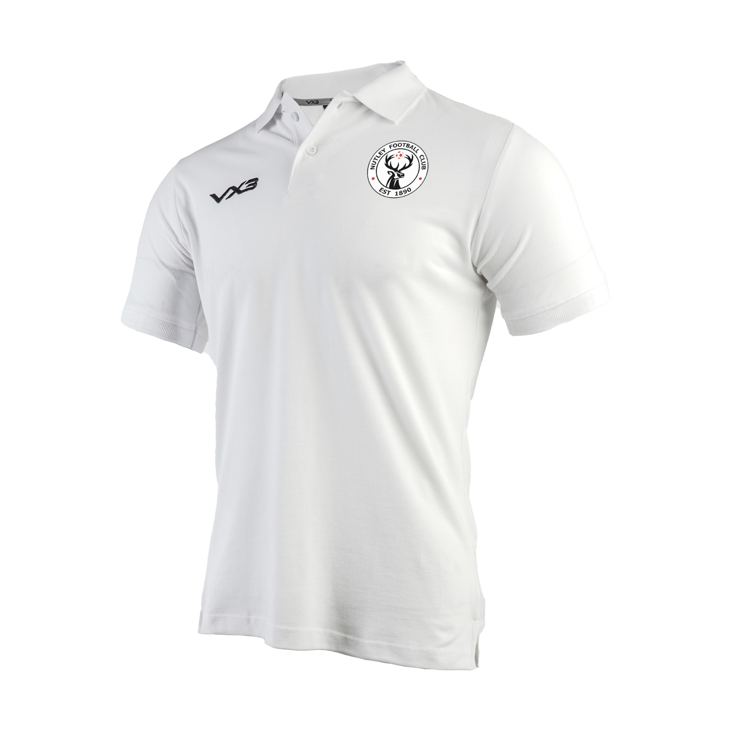 Nutley FC White Primus Polo Shirt
