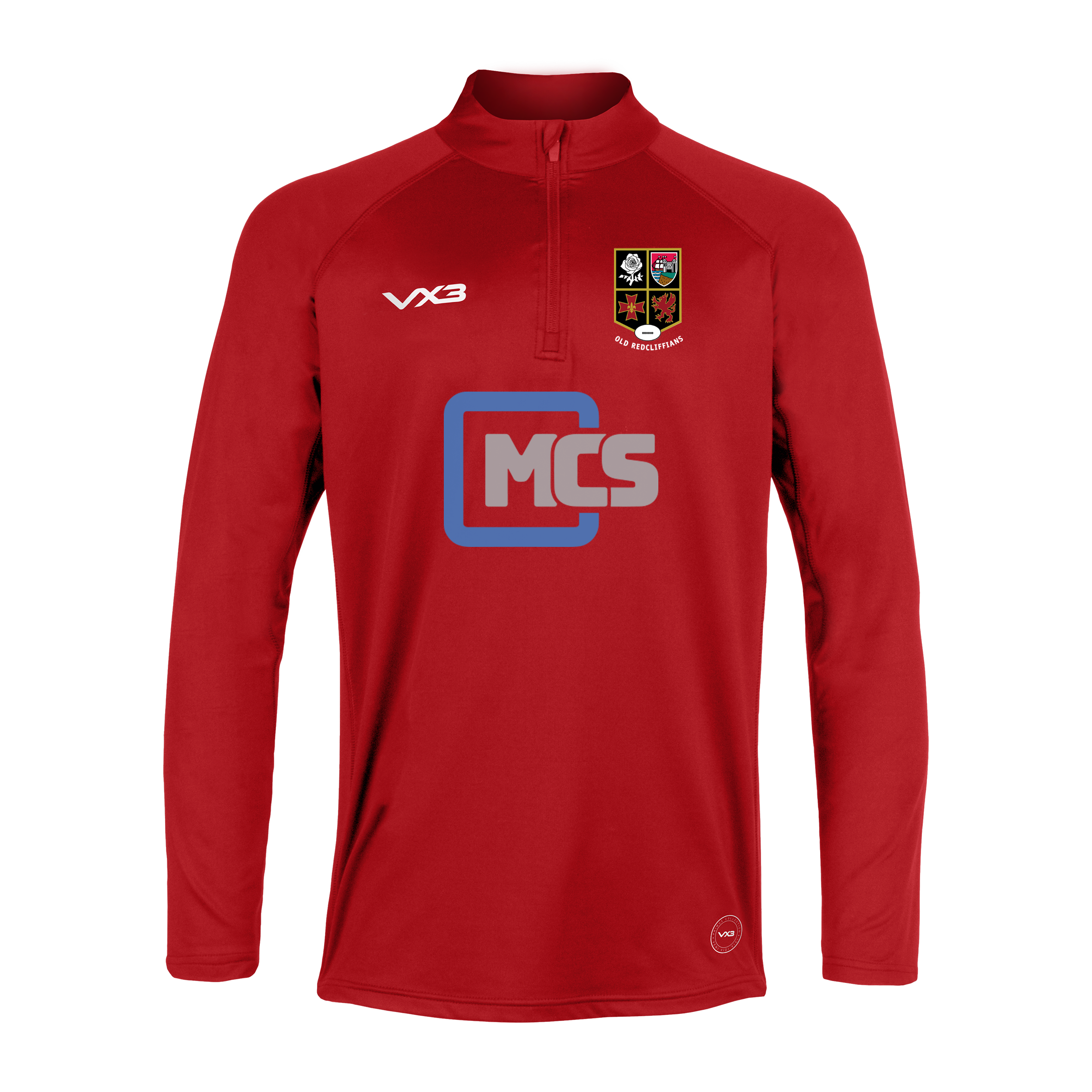 Old Redcliffians RFC Primus Quarter Zip Red