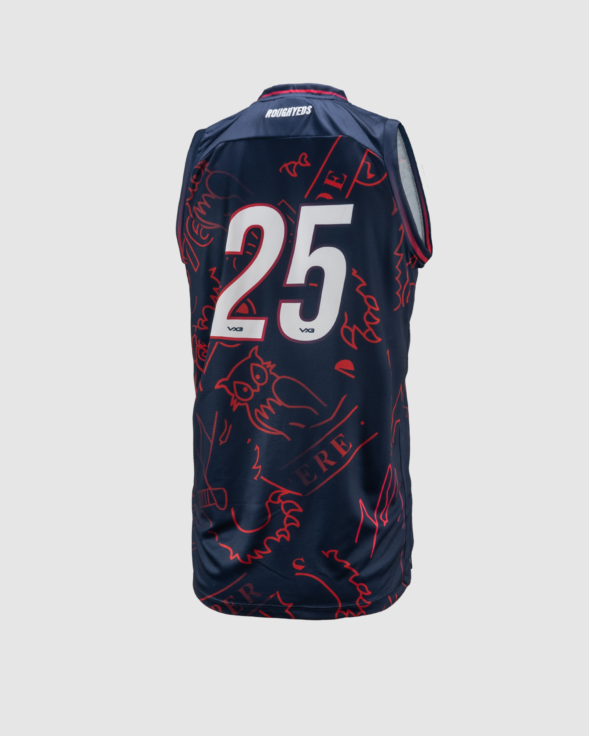 Oldham RLFC 2025 Elite Basketball Vest Navy/Red