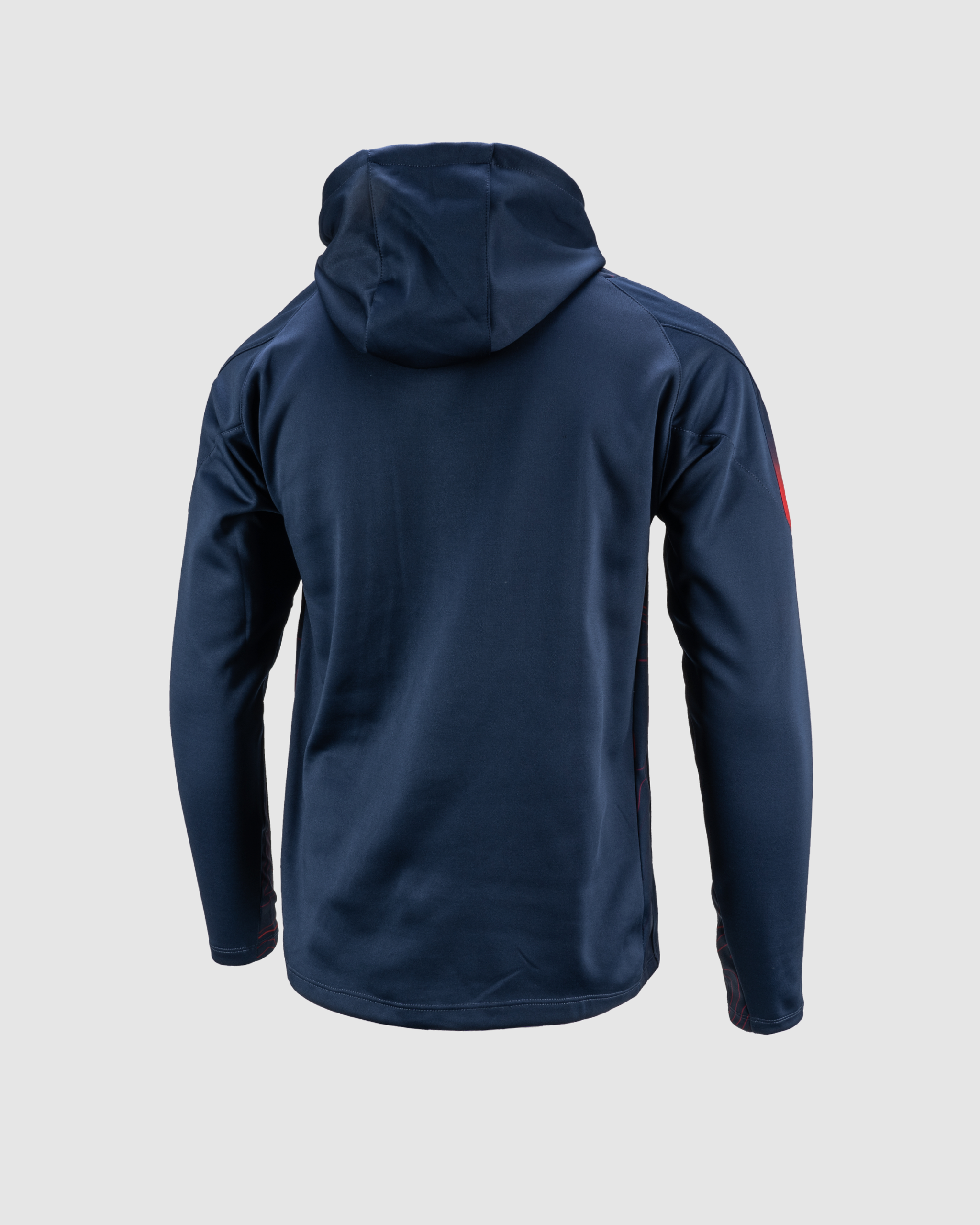 Oldham RLFC 2025 Quadrigo Training Hoodie Navy/Red