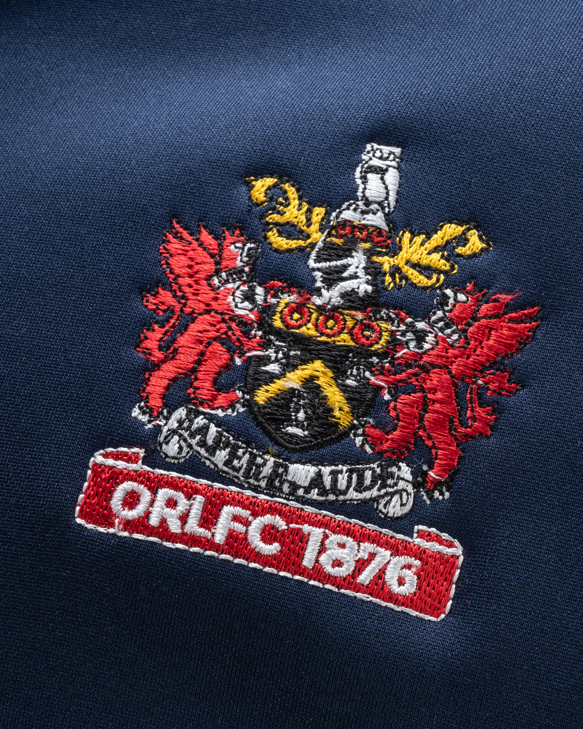 Oldham RLFC 2025 Quadrigo Training Hoodie Navy/Red