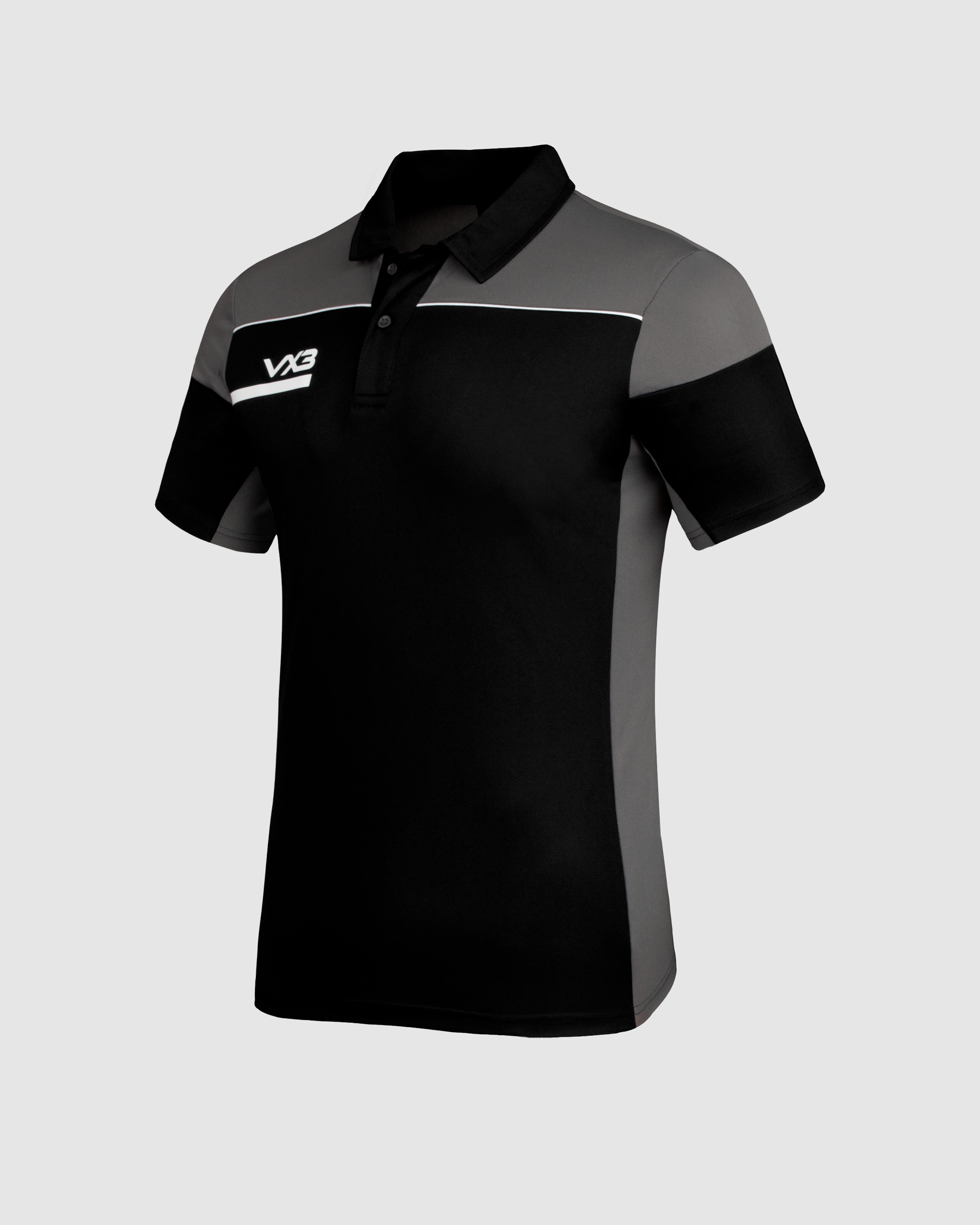 Opus Polo - Black Grey White