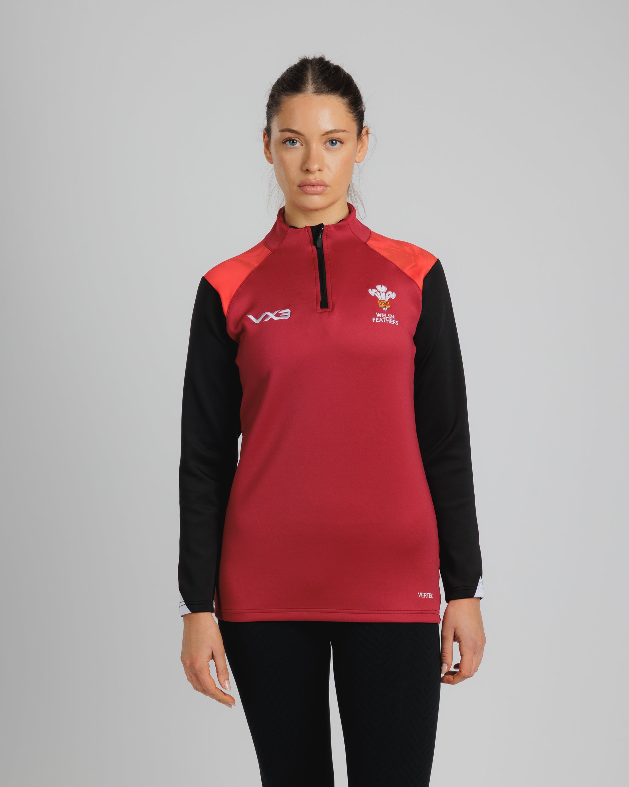 Wales Netball 2026 Vertex Half Zip Top WOMENS