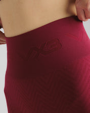 Spira Seamless Bra and Cycling Short Set Wine