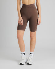 Spira Seamless Cycling Shorts - Chocolate