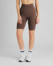 Spira Seamless Bra and Cycle Short Set Chocolate