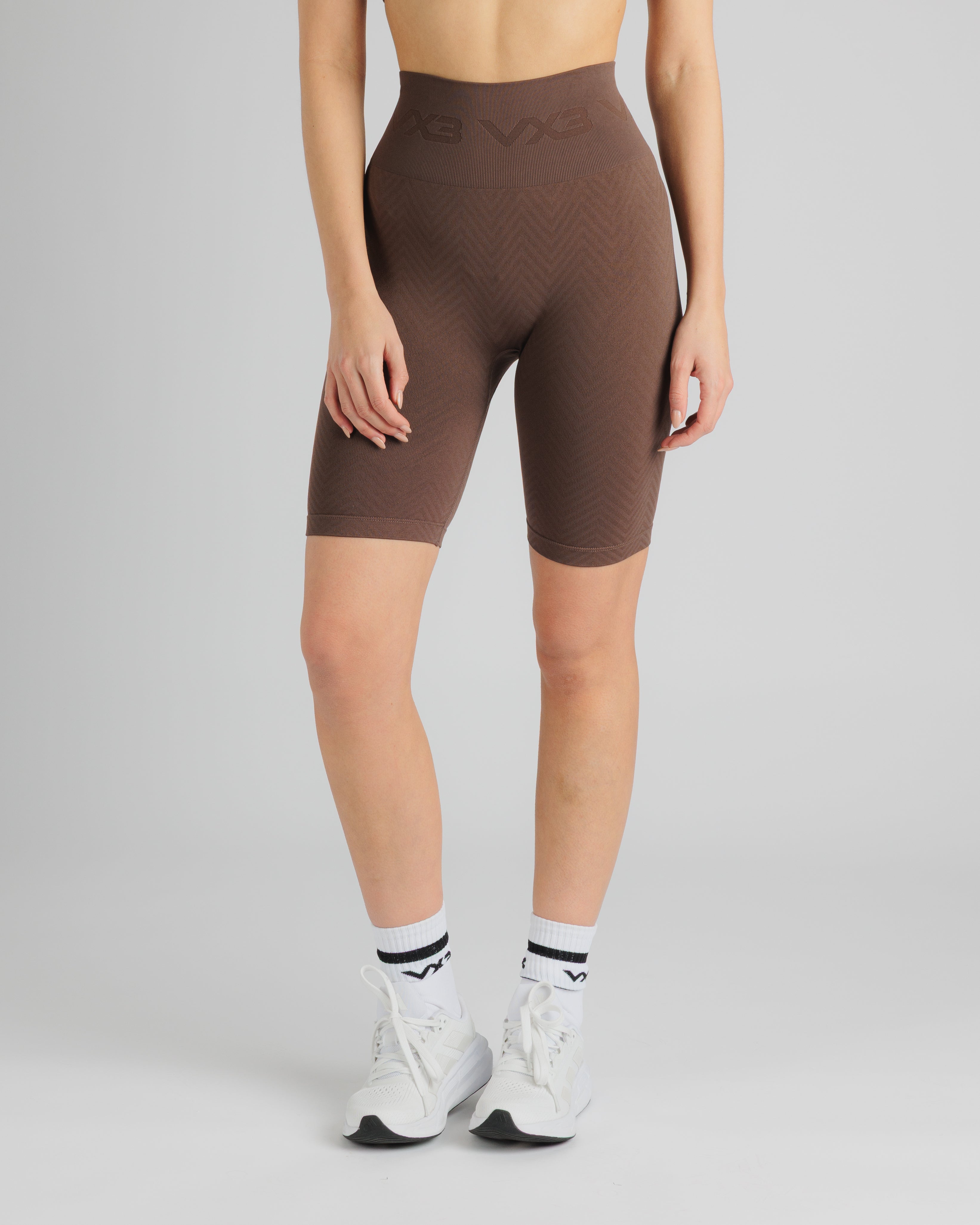 Spira Seamless Bra and Cycle Short Set Chocolate