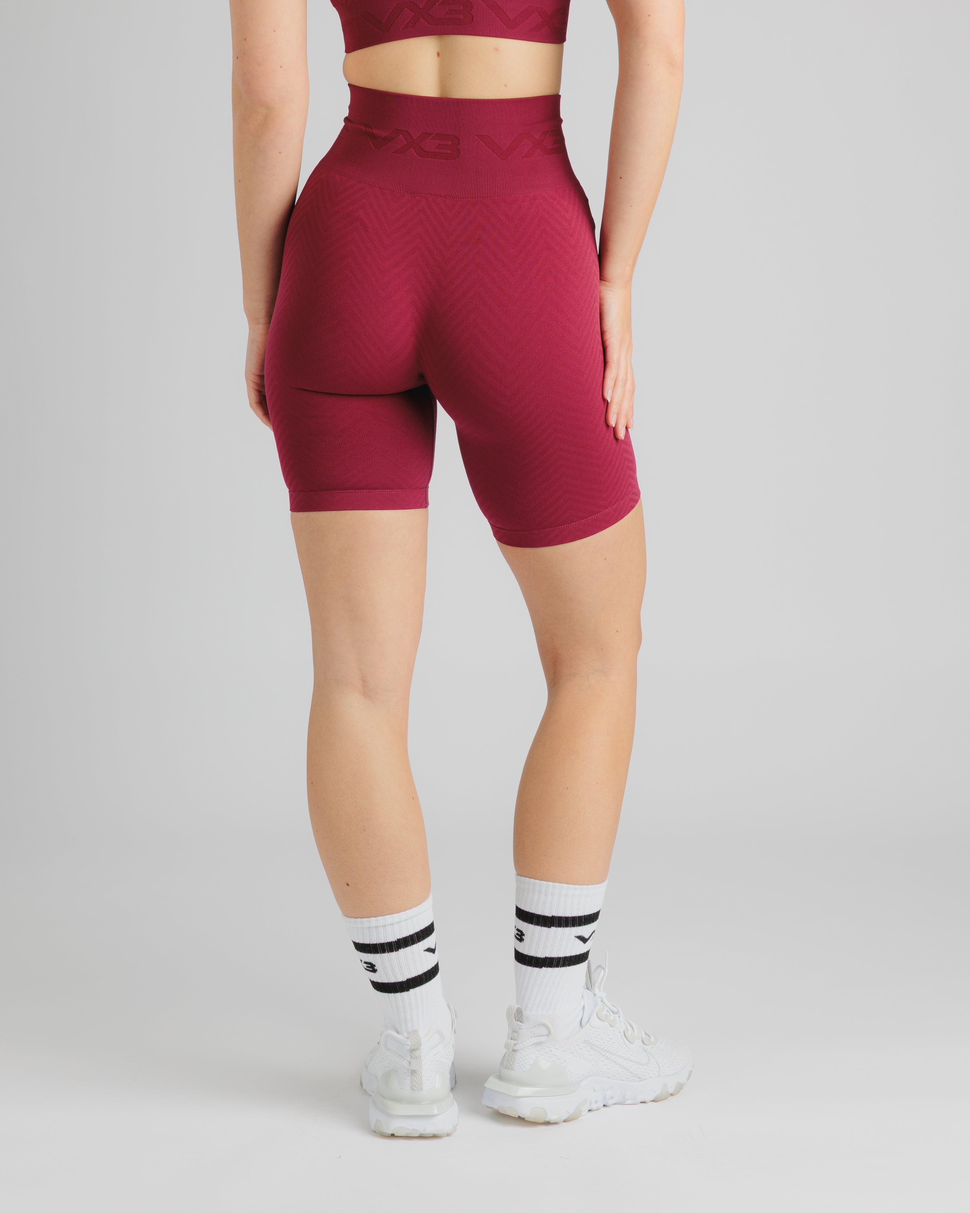 Spira Seamless Cycling Shorts - Wine