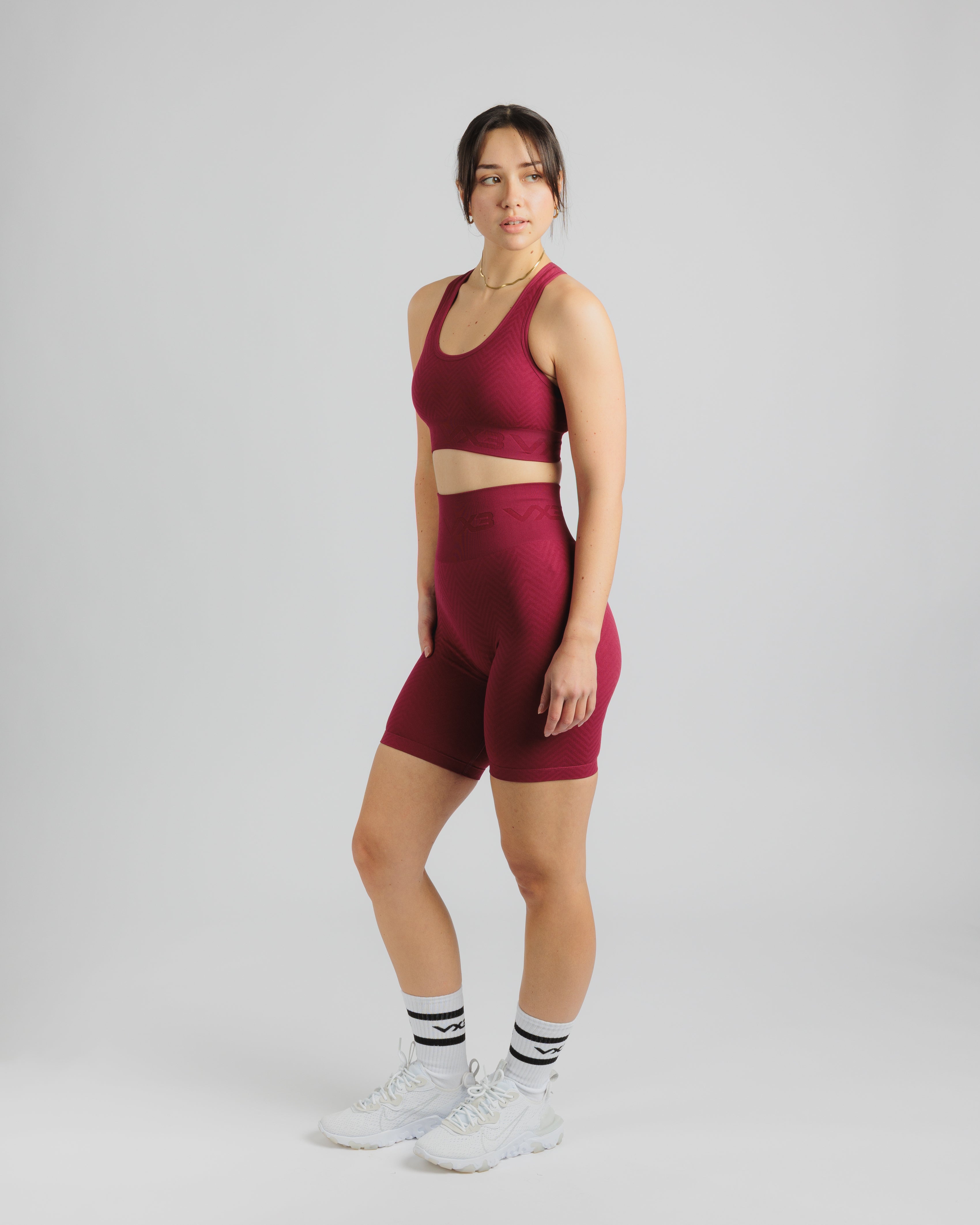 Spira Seamless Cycling Shorts - Wine