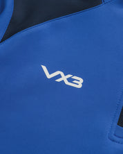 Vertex Quarter Zip - Royal Navy White