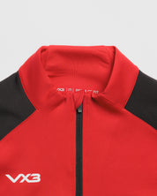 Vertex Quarter Zip -Red/Black/White