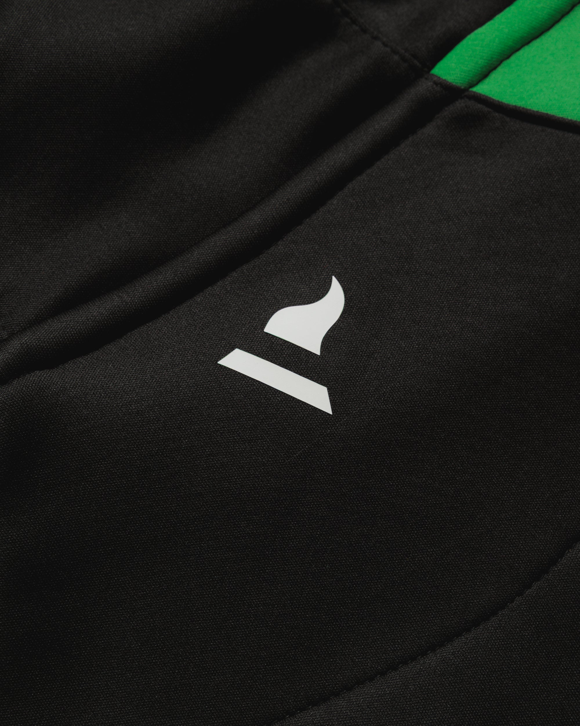 Vertex Hoodie -Black/Emerald/White