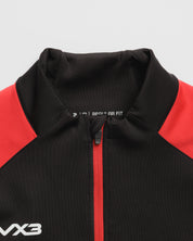 Vertex Quarter Zip -Black/Red/White