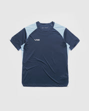 Vertex Tee -Navy/Sky/White