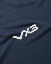 Vertex Tee -Navy/Sky/White