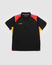 Vertex Polo -Black/Red/Amber