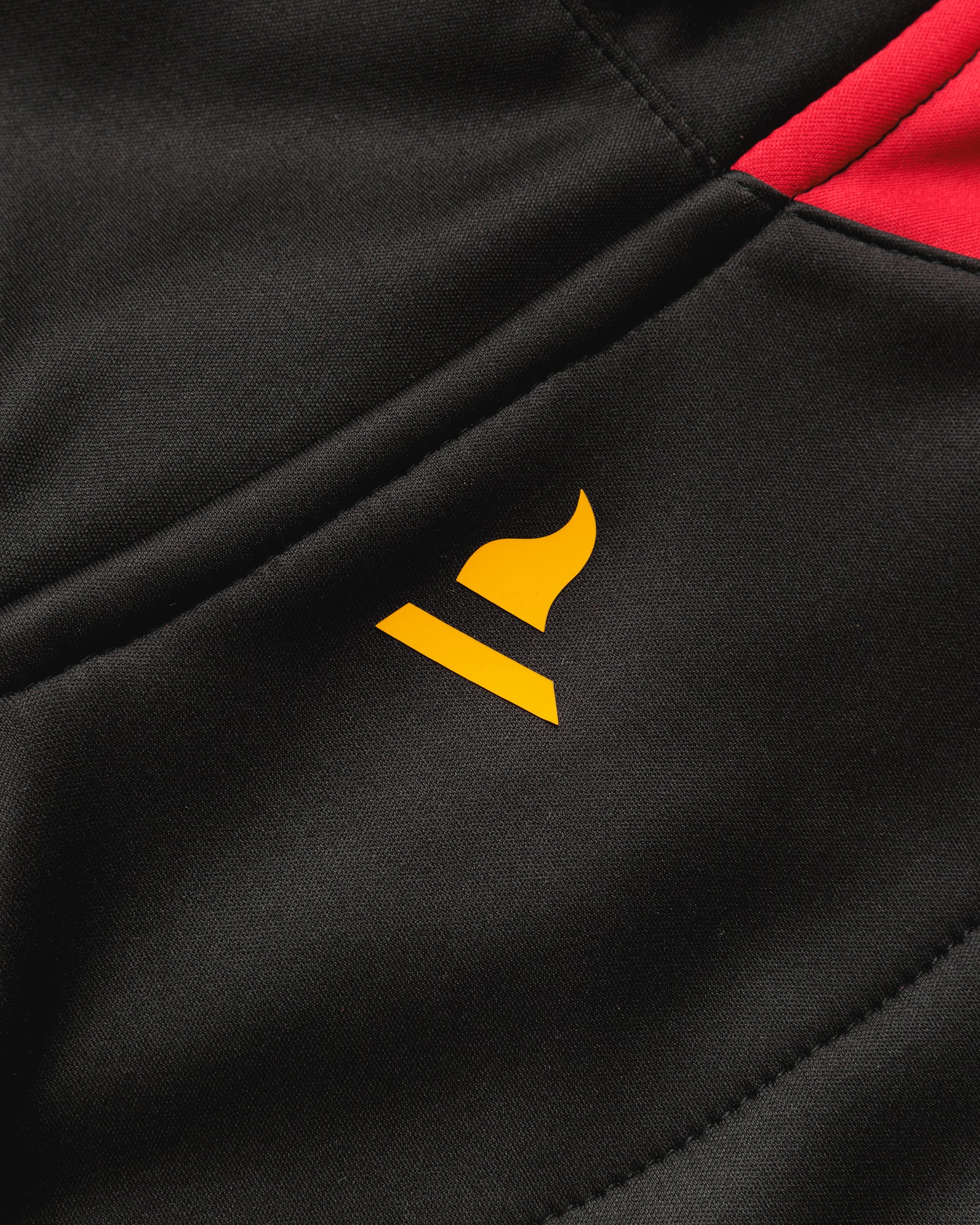 Vertex Hoodie -Black/Red/Amber