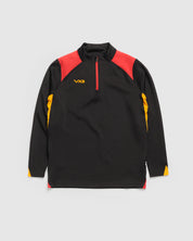 Vertex Quarter Zip -Black/Red/Amber