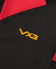 Vertex Quarter Zip -Black/Red/Amber