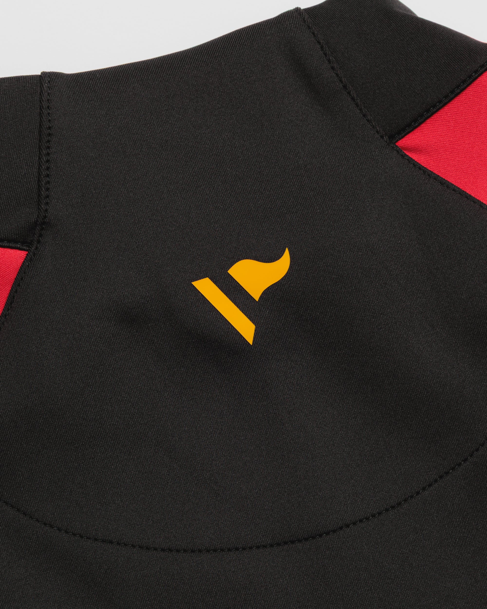 Vertex Quarter Zip -Black/Red/Amber