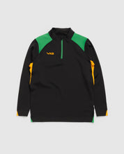 Vertex Quarter Zip -Black/Emerald/Amber
