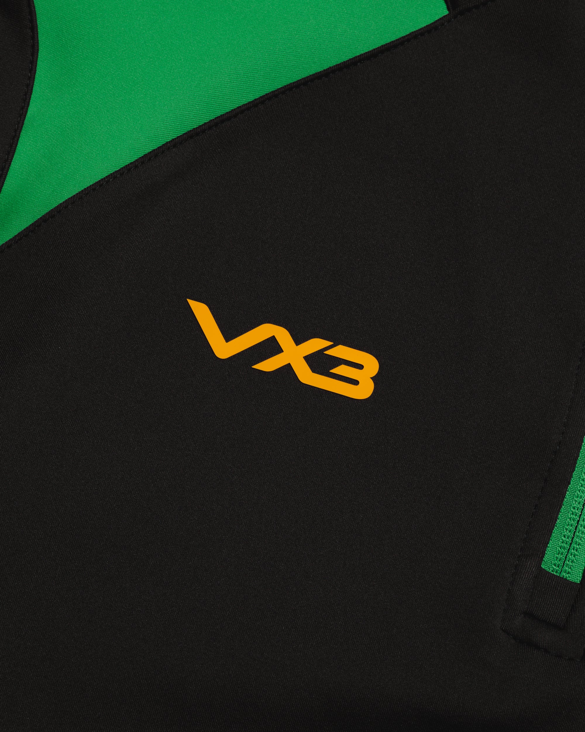 Vertex Quarter Zip -Black/Emerald/Amber