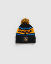 Dragons RFC 26/27 Bobble Hat Black/Dragons Gold/Royal