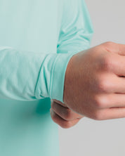 Tempo L/S Tee - Pale Aqua