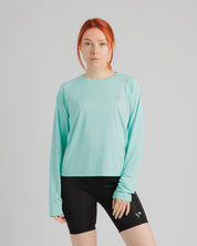 Tempo L/S Tee Women's - Pale Aqua