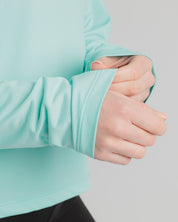 Tempo L/S Tee Women's - Pale Aqua