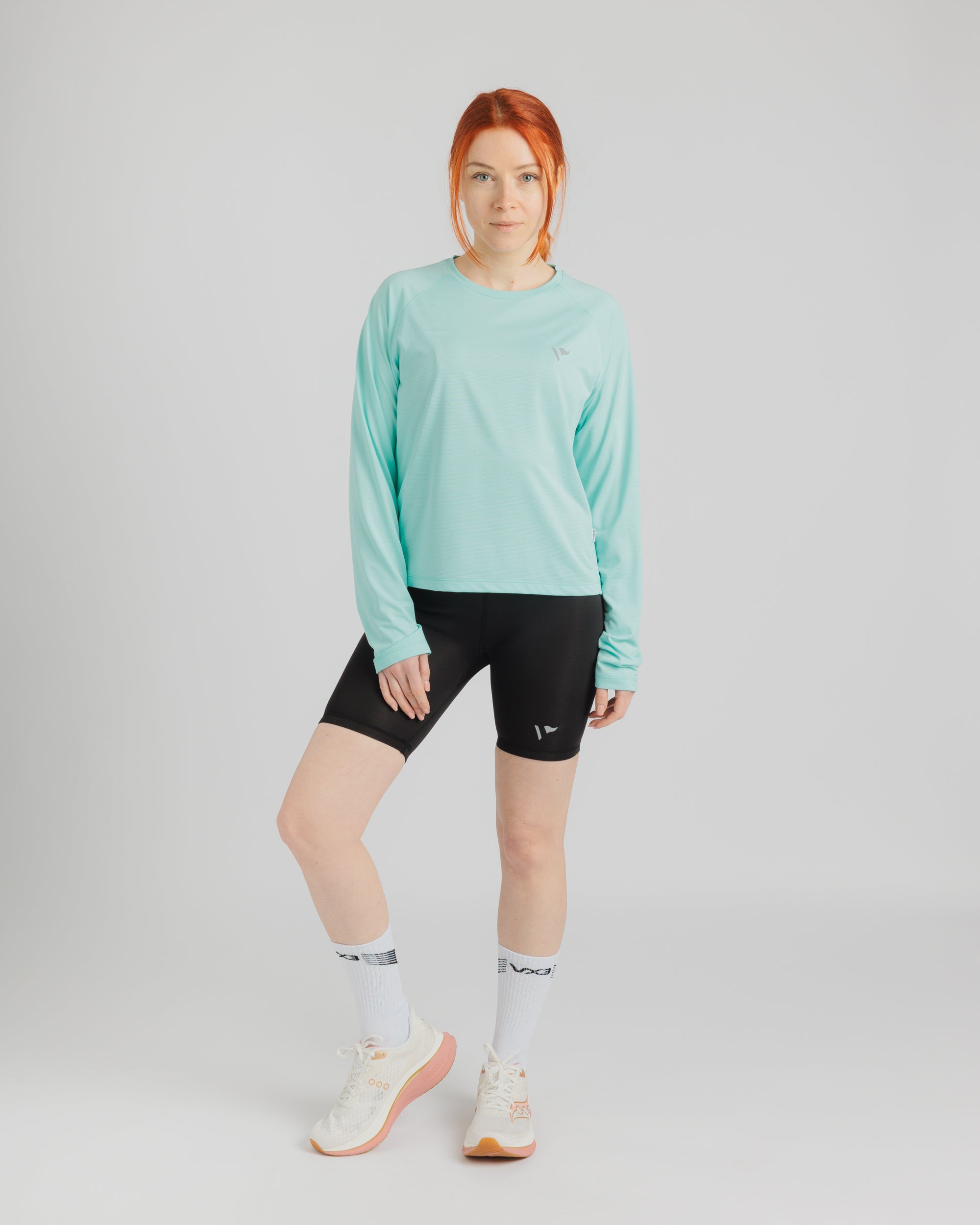 Tempo L/S Tee Women's - Pale Aqua