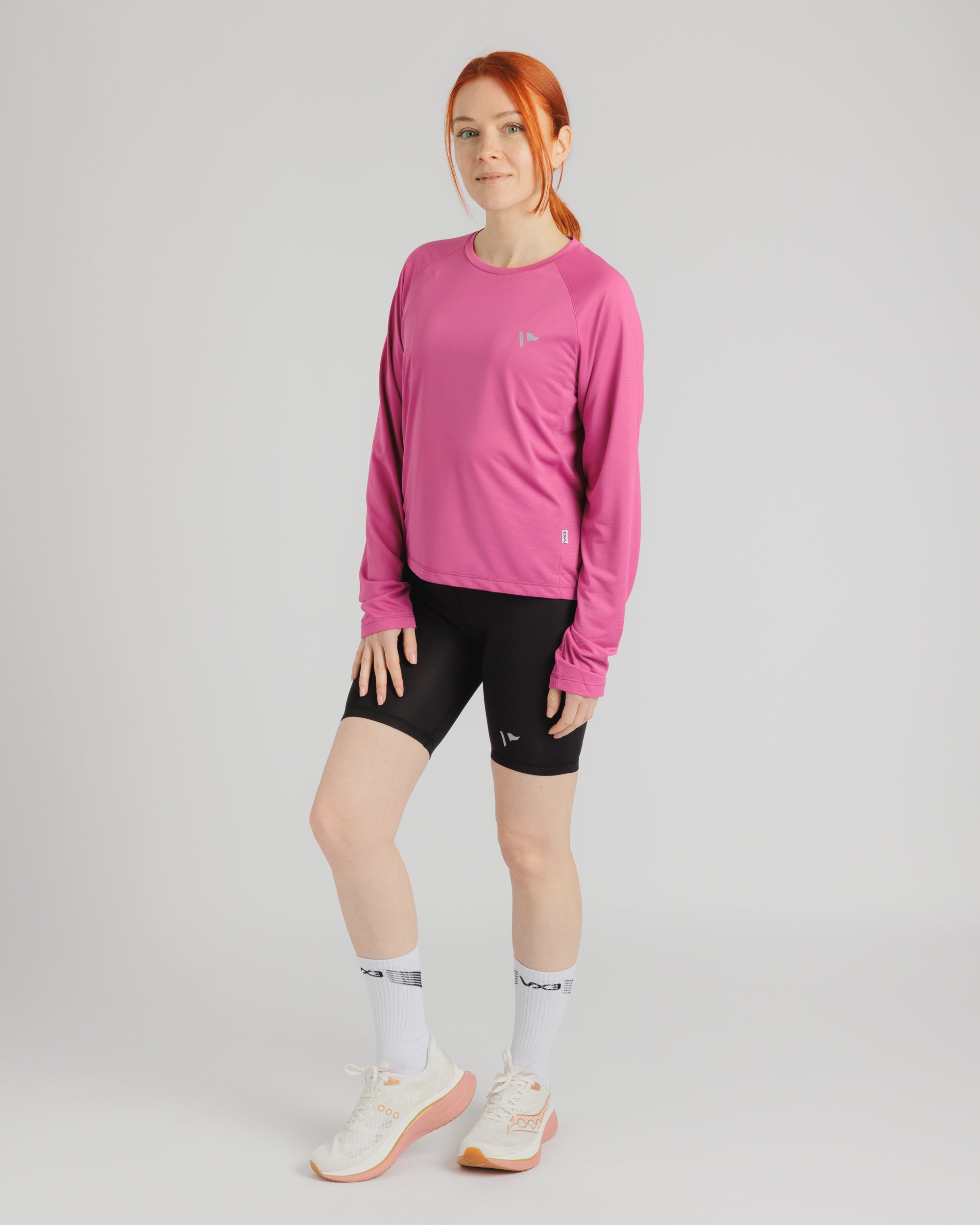 Tempo L/S Tee Women's - Raspberry