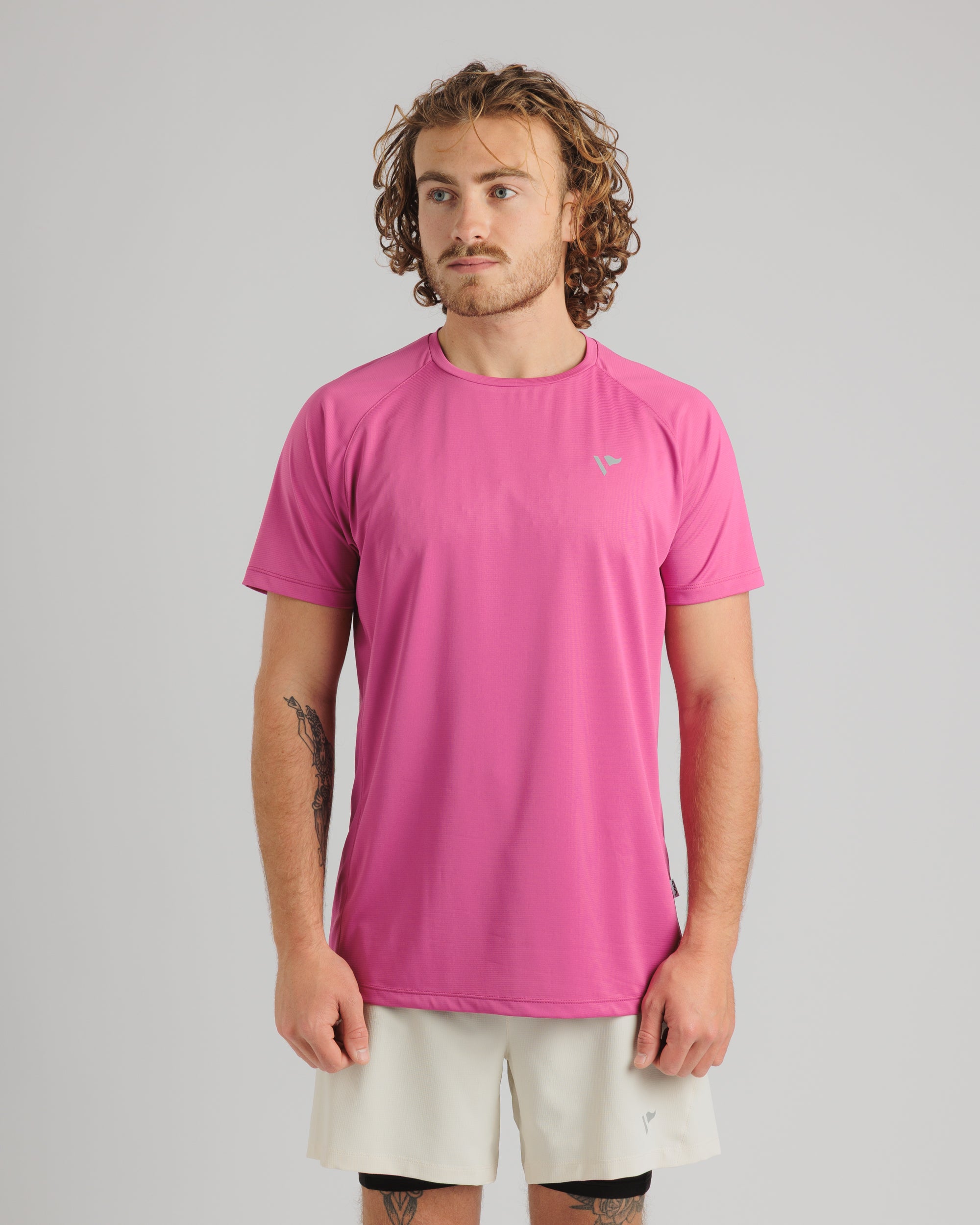 S Tee - Raspberry