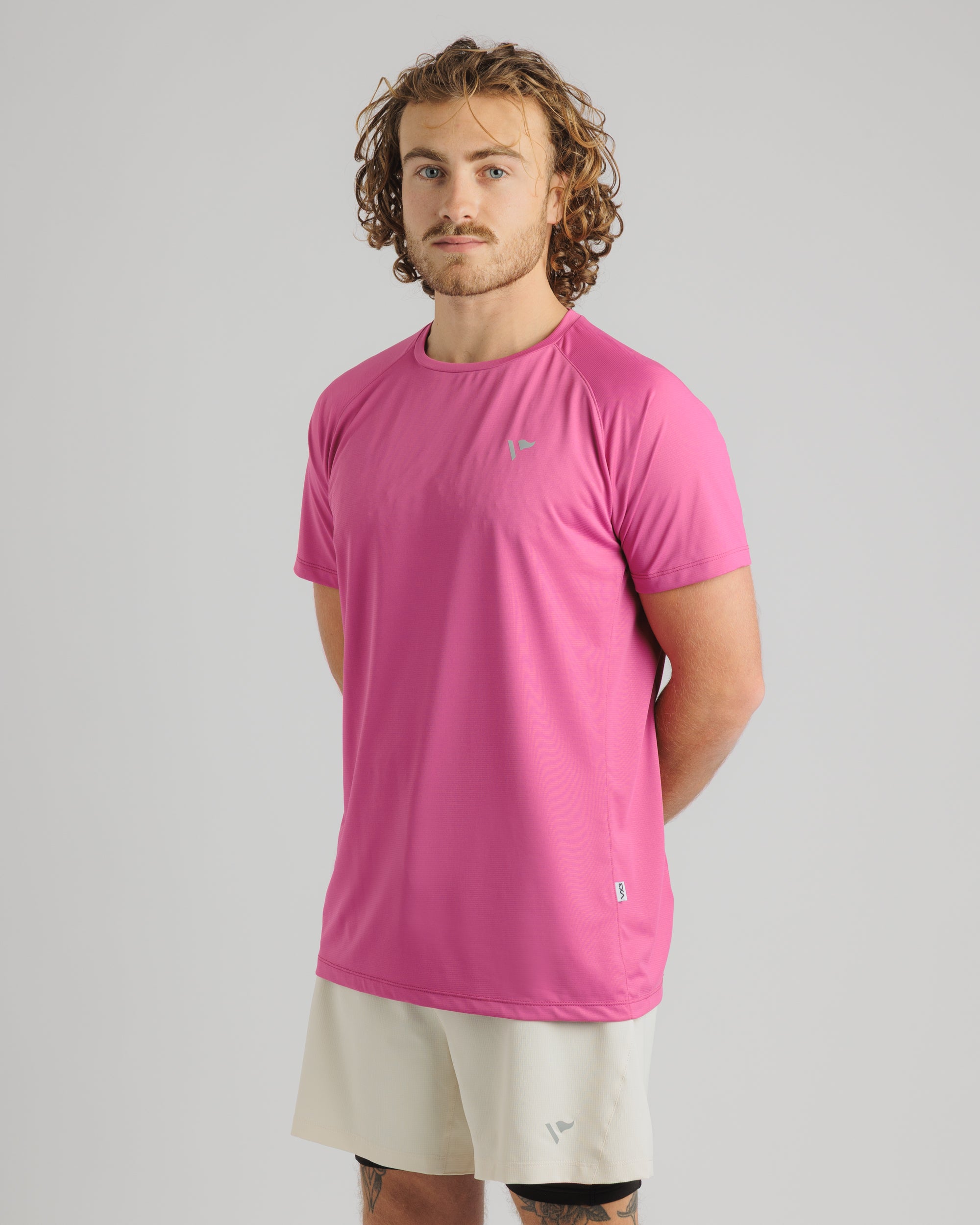 Tempo S/S Tee - Raspberry