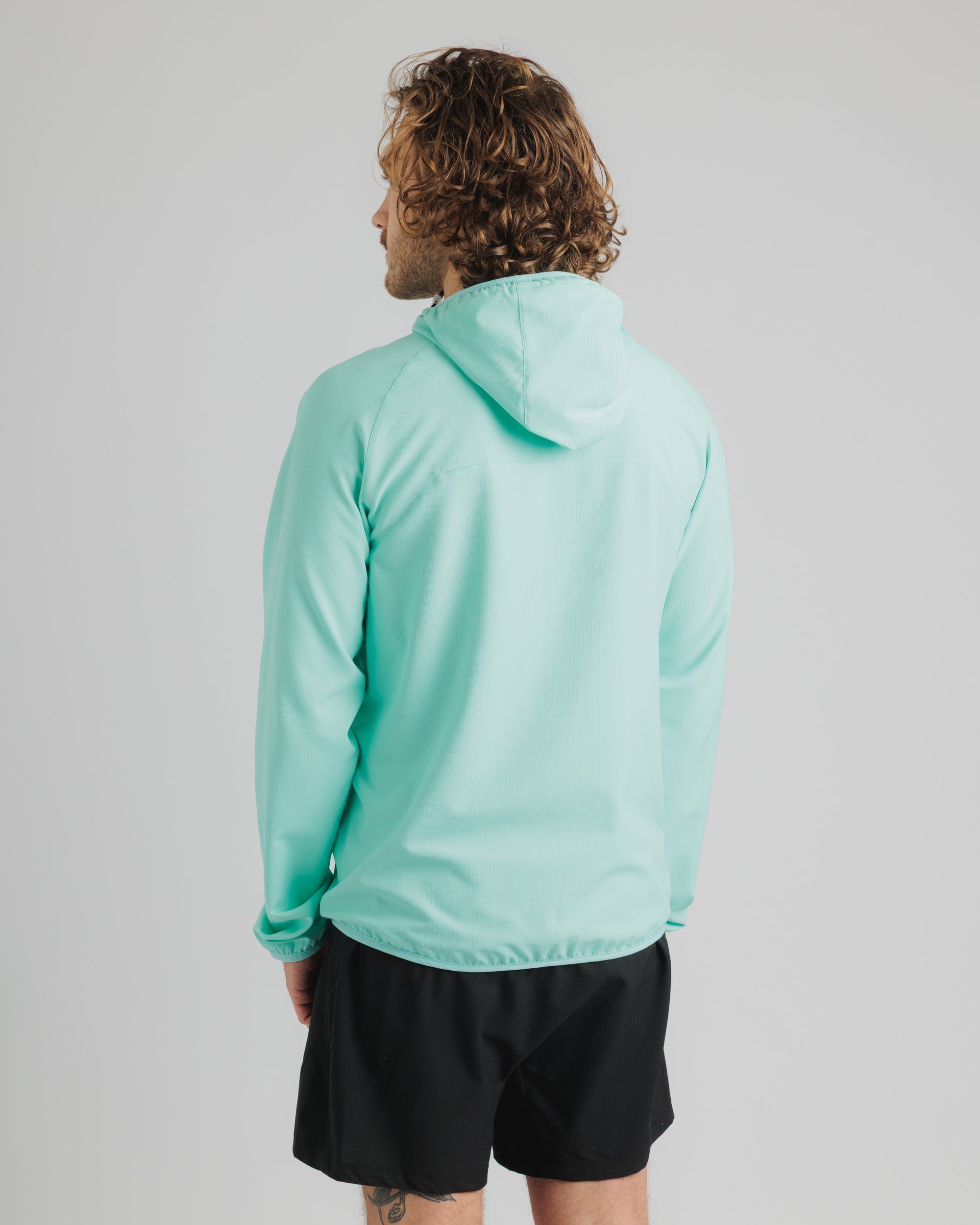 Running Jacket - Pale Aqua