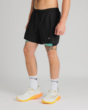 Alta Via 2-in-1 Short - Black/Multi