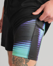 Alta Via 2-in-1 Short - Black/Multi