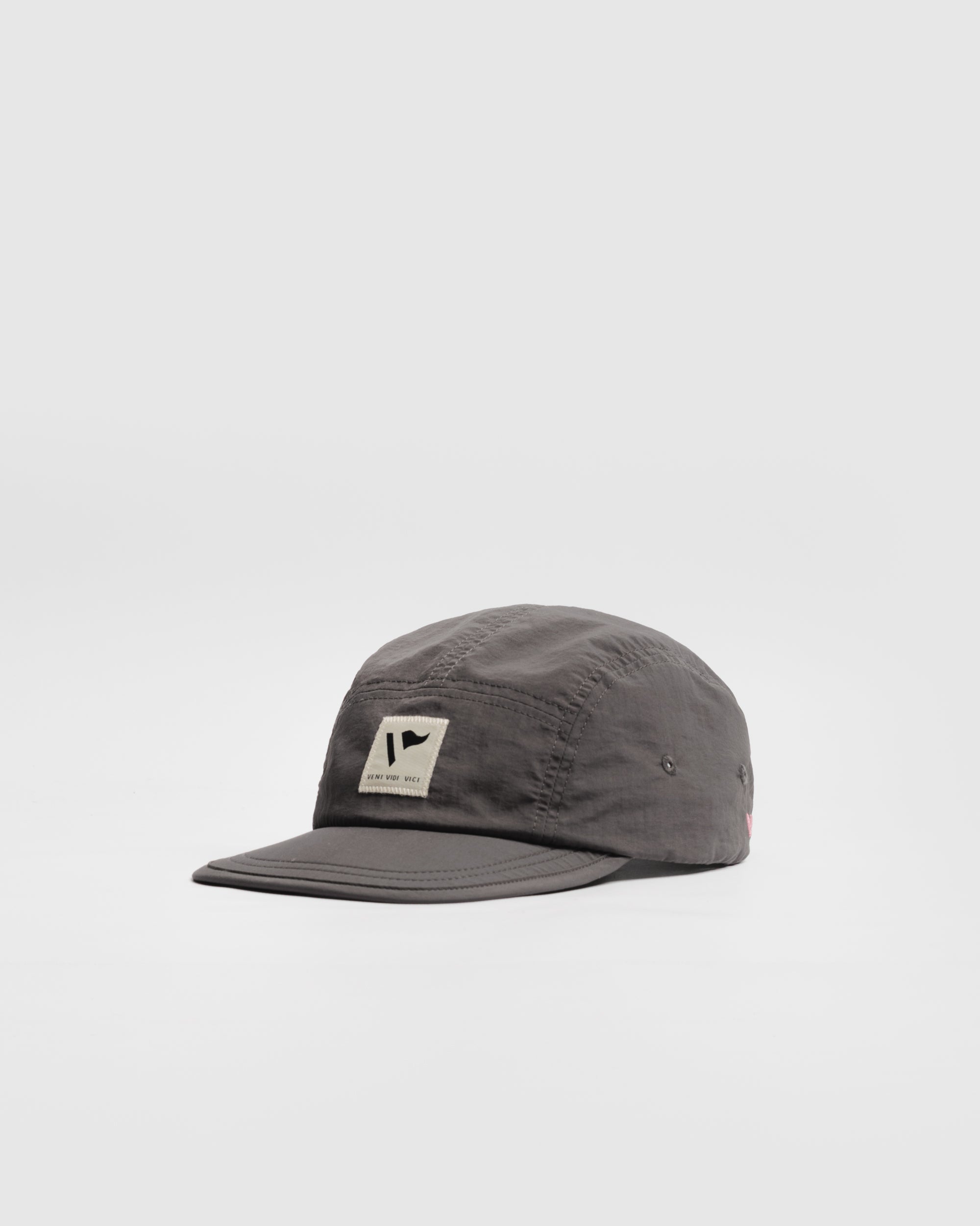 Linear 5 Panel Run Cap - Black