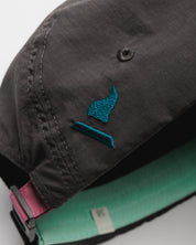 Linear 5 Panel Run Cap - Black