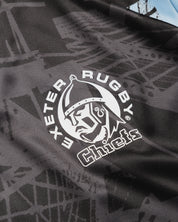 Exeter Chiefs 26/27 Vertex Training Tee Black/Light Blue/White
